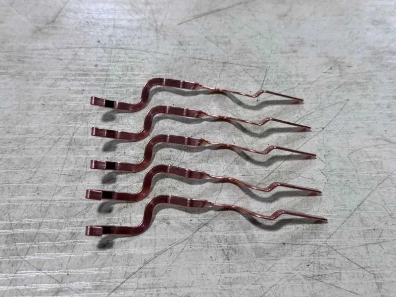Winding wire for new energy electric motors, winding process, bending of flat copper wire